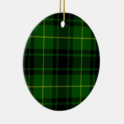MacArthur tartan groene vleid Keramisch Ornament (Rechts)