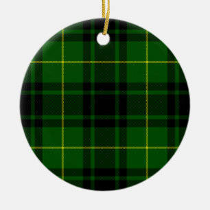 MacArthur tartan groene vleid Keramisch Ornament