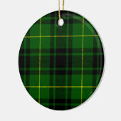MacArthur tartan groene vleid Keramisch Ornament (Links)