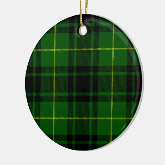 MacArthur tartan groene vleid Keramisch Ornament (Links)