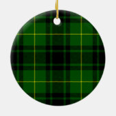 MacArthur tartan groene vleid Keramisch Ornament (Achterkant)