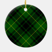 MacArthur tartan groene vleid Keramisch Ornament (Achterkant)