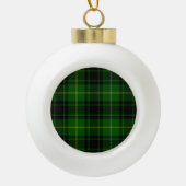 MacArthur tartan groene vleid Keramische Bal Ornament (Voorkant)