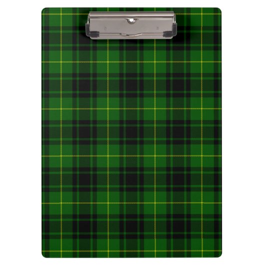 MacArthur tartan groene vleid Klembord (Voorkant)