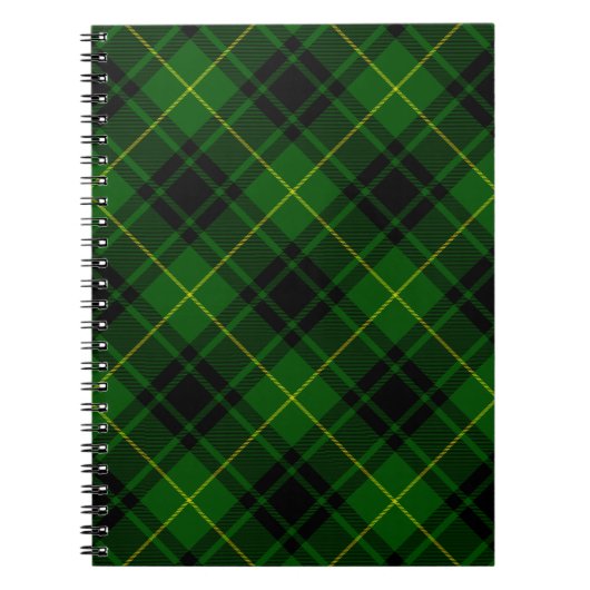 MacArthur tartan groene vleid Notitieboek (Voorkant)