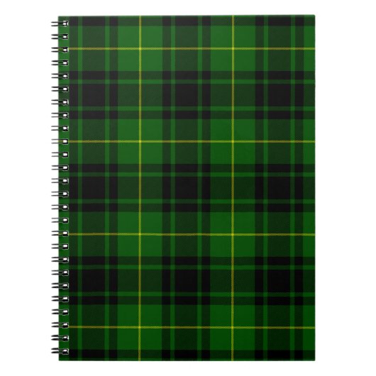 MacArthur tartan groene vleid Notitieboek (Voorkant)