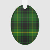 MacArthur tartan groene vleid Ornament (voorkant)
