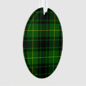 MacArthur tartan groene vleid Ornament (voorkant)