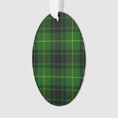 MacArthur tartan groene vleid Ornament (voorkant)