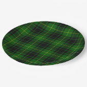 MacArthur tartan groene vleid Papieren Bordje (Gekanteld)