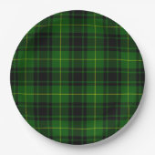 MacArthur tartan groene vleid Papieren Bordje (Voorkant)