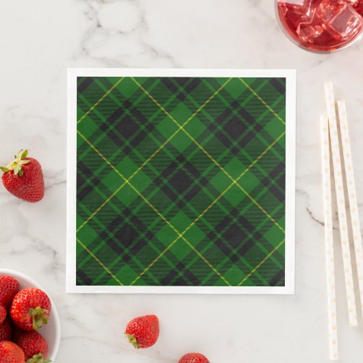 MacArthur tartan groene vleid Servet (Insitu)