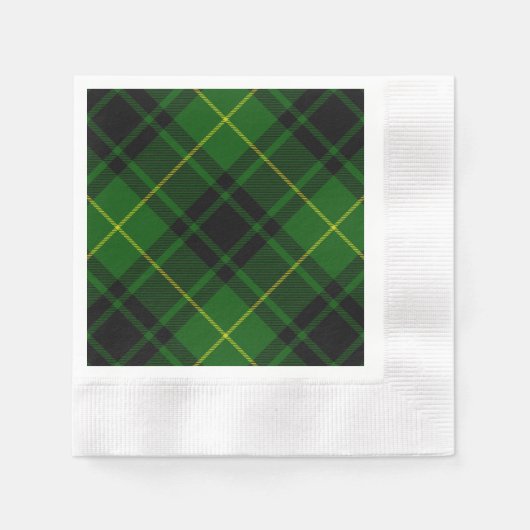 MacArthur tartan groene vleid Servetten (Voorkant)