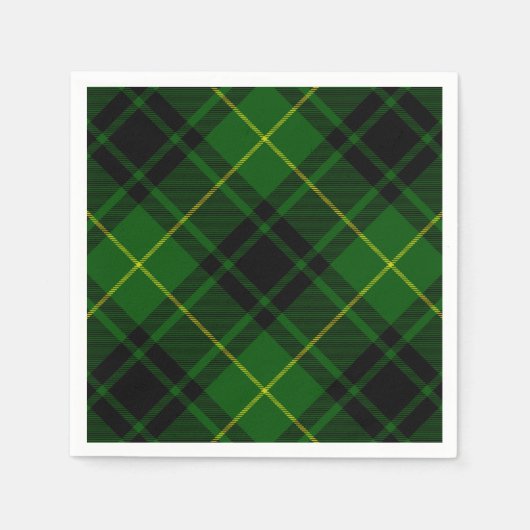 MacArthur tartan groene vleid Servetten (Voorkant)
