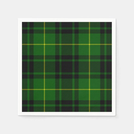MacArthur tartan groene vleid Servetten (Voorkant)