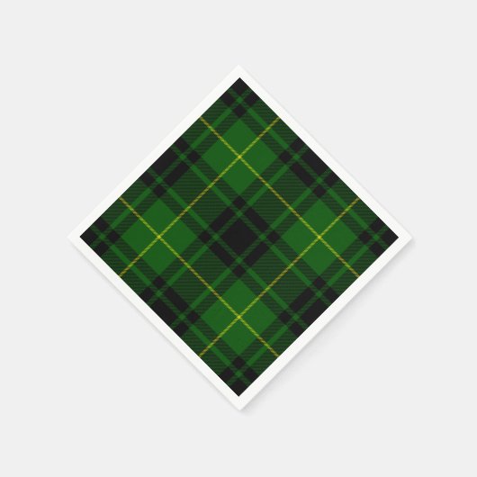 MacArthur tartan groene vleid Servetten (Hoek)