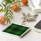MacArthur tartan groene vleid Sleutelhanger (Zijkant)