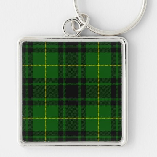 MacArthur tartan groene vleid Sleutelhanger (Voorkant)