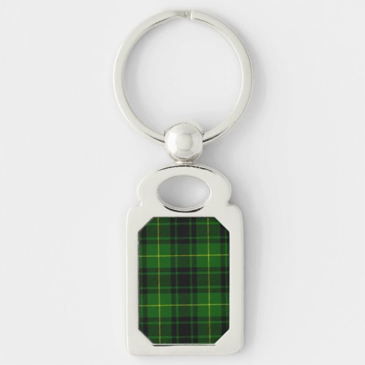 MacArthur tartan groene vleid Sleutelhanger (Voorkant)