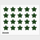 MacArthur tartan groene vleid Ster Sticker (Vel)