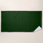 MacArthur tartan groene vleid Strandlaken (Voorkant)