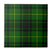 MacArthur tartan groene vleid Tegeltje (Voorkant)