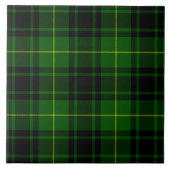 MacArthur tartan groene vleid Tegeltje (Voorkant)