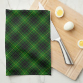 MacArthur tartan groene vleid Theedoek (Quarter Fold)