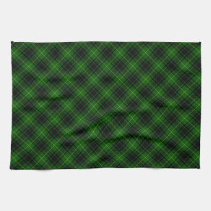 MacArthur tartan groene vleid Theedoek