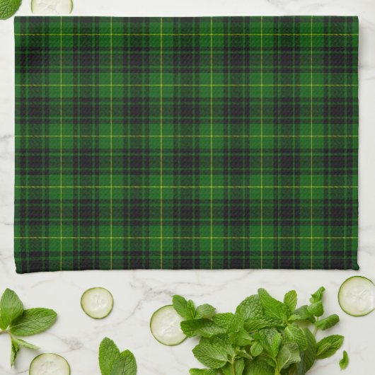 MacArthur tartan groene vleid Theedoek (Gevouwen)
