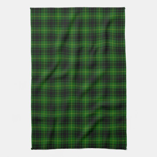 MacArthur tartan groene vleid Theedoek (Verticaal)