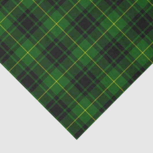 MacArthur tartan groene vleid Tissuepapier (Detail)