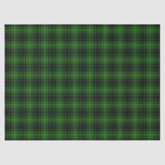 MacArthur tartan groene vleid Tissuepapier (Voorkant)