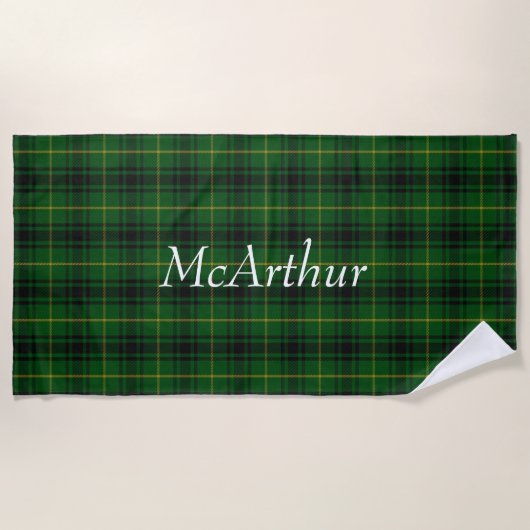 MacArthur Tartan Pset Beach Towel Strandlaken (Voorkant)