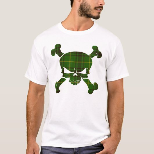 MacArthur Tartan Skull No Banner T-shirt (Voorkant)