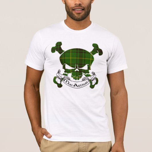 MacArthur Tartan Skull T-shirt (Voorkant)