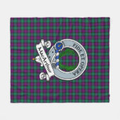 MacArthur van Milton Clan Badge Tartan Pset Fleece Deken (Voorkant (Horizontaal))