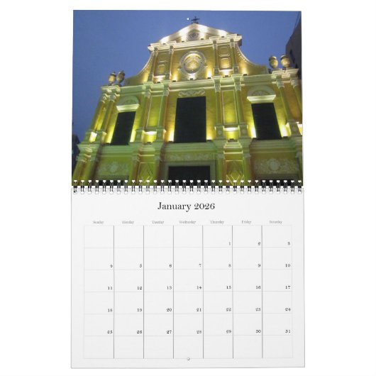 Macau 2025 kalender (Jan 2026)