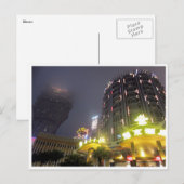 macau casino nachten briefkaart (Voorkant / Achterkant)