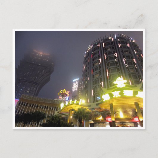 macau casino nachten briefkaart (Voorkant)