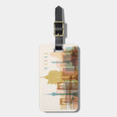 Macau, China | City Skyline Bagagelabel (Voorkant verticaal)