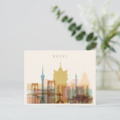 Macau, China | City Skyline Briefkaart (Staand voorkant)