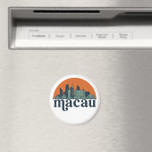 Macau China  City Skyline Cityscape Art Magneet (Insitu (Vaatwasser))