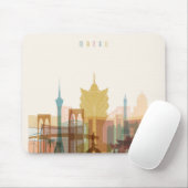 Macau, China | City Skyline Muismat (Met muis)