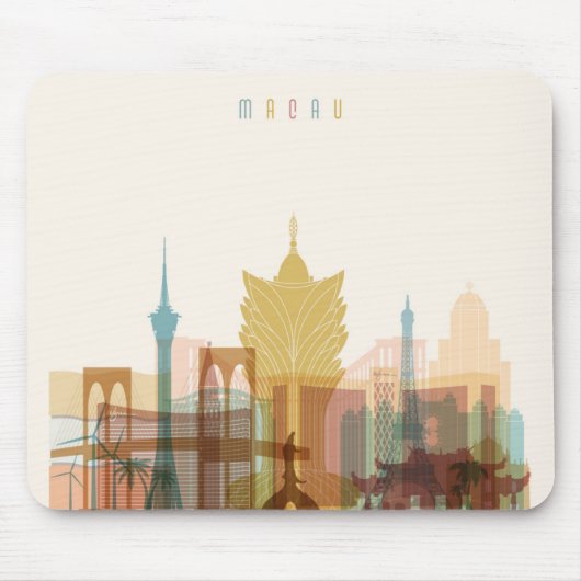 Macau, China | City Skyline Muismat (Voorkant)