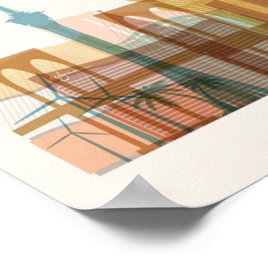 Macau, China | City Skyline Poster (Hoek)