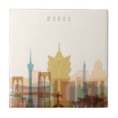 Macau, China | City Skyline Tegeltje (Voorkant)