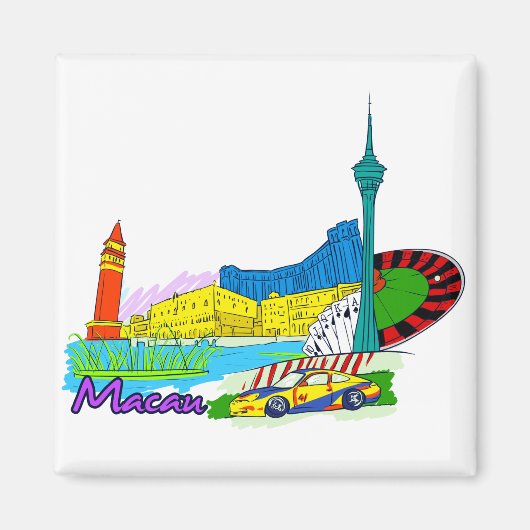 Macau - China.png Magneet (Voorkant)