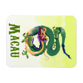 Macau China -stijl reisposter Briefkaart Magneet (Horizontaal)