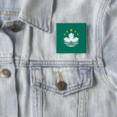 Macau, China Vierkante Button 5,1 Cm (In situ)